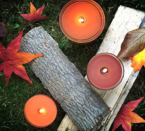 Root Candles Fall Scented Candles Honeycomb Premium Handcrafted Beeswax Blend Candle, Small Veriglass, Pumpkin Spice
