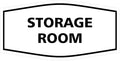 Signs ByLITA Fancy Storage Room Sign (White) - Small 5 Pack