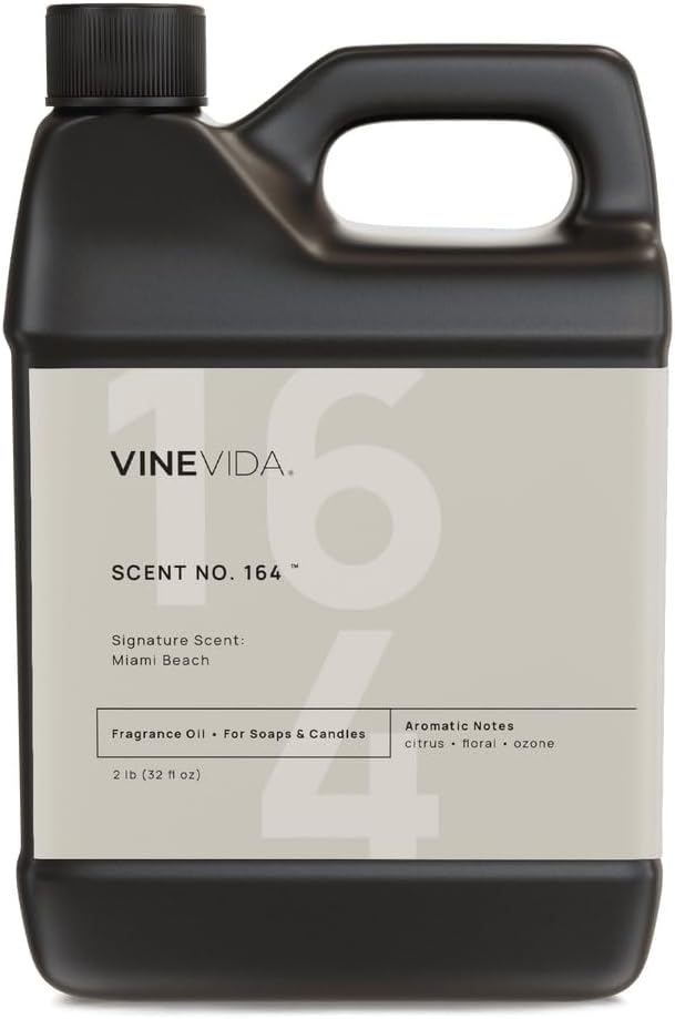 VINEVIDA [32 oz] Miami Beach; Fragrance Oil for Candle Making and Soap Making - Premium Candle Scents for Soy Candles