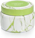 Capri Blue Modern Marble Printed Travel Tin Jar Candles - Luxury Decorative Candles for Home Scented - Long Lasting Soy Wax Blend - Honeydew Crush (8.5 oz)
