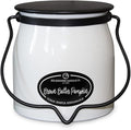 Milkhouse Candle Company Brown Butter Pumpkin Soy Candle - Pumpkin Puree | Toasted Spices | Vanilla Cream Scented - 16 oz Butter Jar with Lid, 65+ Hour Burn Time, Made in the USA