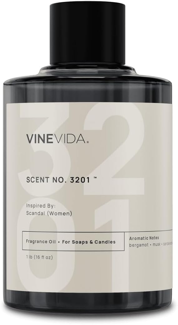 VINEVIDA [16oz] Scandal (Women) Fragrance Oil for Candle Making - Natural Candle Oil Scents - Soap Making Essential Oil - Made in USA