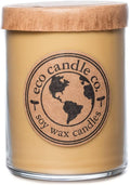 ECO CANDLE CO. Recycled Candle, Black Tea & Honey, 18 oz. Double Wick - Scents of Spicy Tea, Nutmeg, Honey, & Orange - 100% Soy Wax, No Lead, Kraft Paper Label/Lid, Hand Poured, Phthalate Free