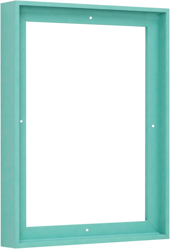 Pixy Canvas Floater Frame 8x12 for 1-1/2 (1.5) inch Deep Canvas Paintings/Canvas Prints/Wood Canvas Panels/Wall Art/Wall Decor/Home Decor/Artwork (Lucite Green, 8 x 12 inch, Portrait)