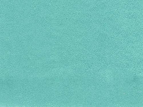 Micro/Passion Suede Fabric Cool Colors 58" Wide Sold by The Yard (58" W Continuous Yards/Seller Shipped, Turquoise)