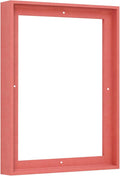 Pixy Canvas Floater Frame 12x16 for 1-1/2 (1.5) inch Deep Canvas Paintings/Canvas Prints/Wood Canvas Panels/Wall Art/Wall Decor/Home Decor/Artwork (Pastel Red/Pink, 12 x 16 inch, Portrait)