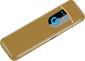 Windproof Electric Lighter, Flameless USB Rechargeable Lighter, Convenient Fast Charging, Double-Arc Ignition, Ideal for Camping, Travel, Hiking, Gift for Men
