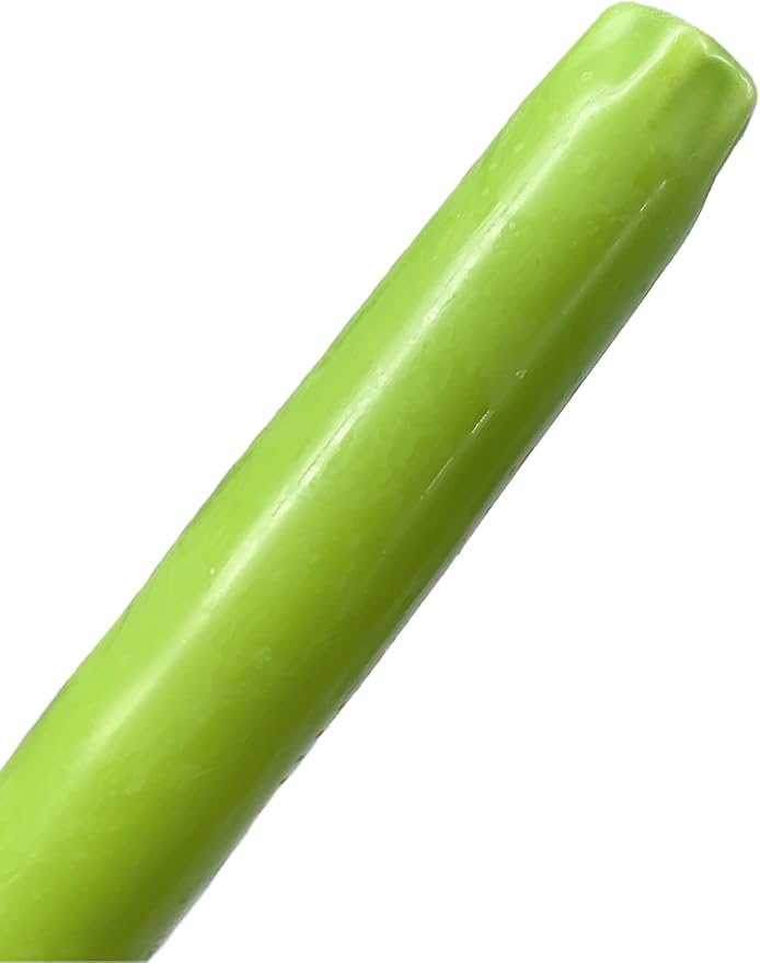 D'light Online Elegant 12" Green Gradient Taper Candles Premium Quality- Unscented, Hand-Dipped Tapered Candles, Dripless and Smokeless - Set of 12 (12 Inch, Green Gradient)