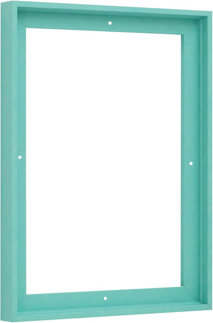Pixy Canvas 30x40 Floater Frame for Canvas Paintings. 12 Colors. Floating Frame fits 5/8", 3/4" & max 7/8" Deep Stretched Canvas & Wood Panels (Lucite Green, 30 x 40 inch)