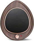 Coffee Mug Warmer - Large Candle Warmer Plate, 2-Temp Setting (131℉ & 113℉) & Fast Heating, Elegant Desk Warmer for Coffee/Tea/Milk/Candle, Ideal Office Home Gift (Wood Grain)