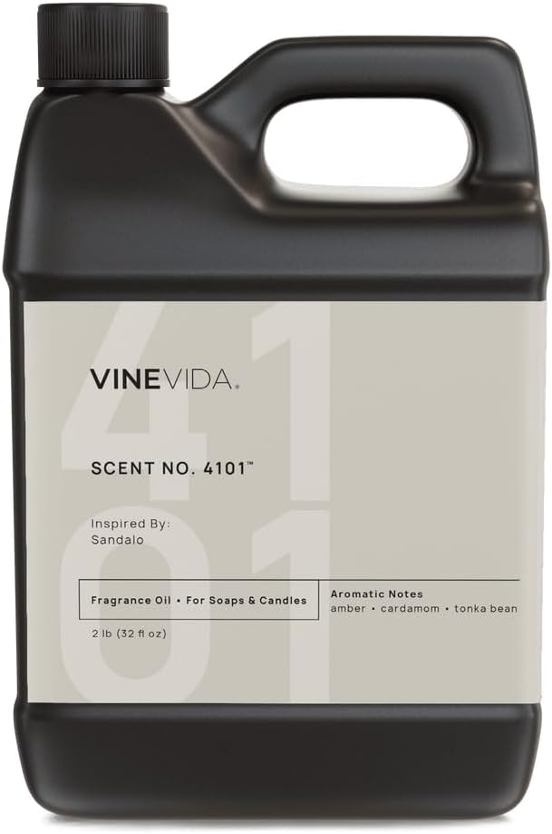 VINEVIDA [32oz] Sandalo Fragrance Oil for Candle Making - Natural Candle Oil Scents - Soap Making Essential Oil - Made in USA