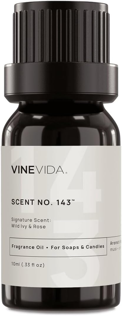 VINEVIDA [10 ml] Wild Ivy & Rose; Fragrance Oil for Candle Making and Soap Making - Premium Candle Scents for Soy Candles