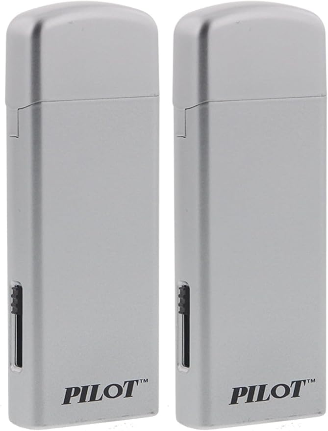 Pilot Electronics CA-8801SZ Flameless Rechargeable Elighter, Silver (Pack of 2)
