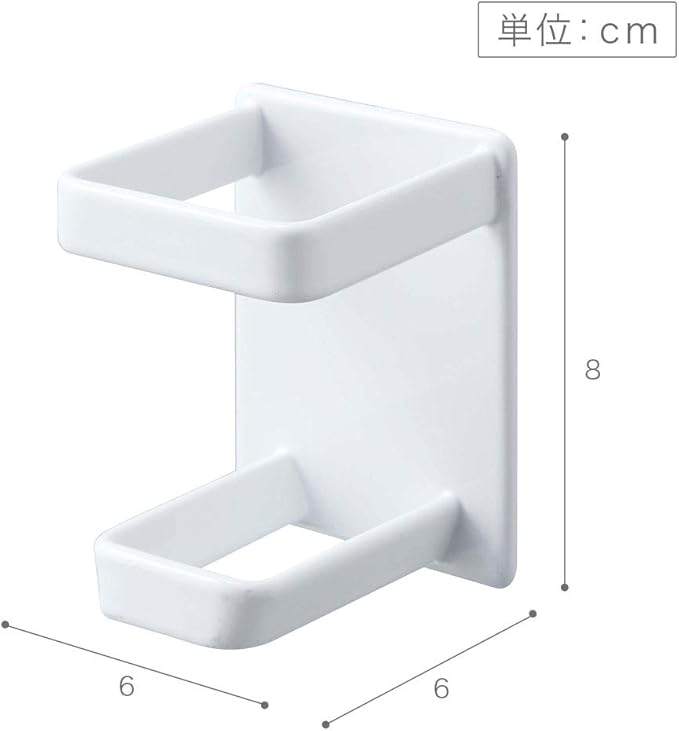 山崎実業(Yamazaki) BT-TW AJ WH Electric Shaver Holder, 約W6XD6XH8cm, wht