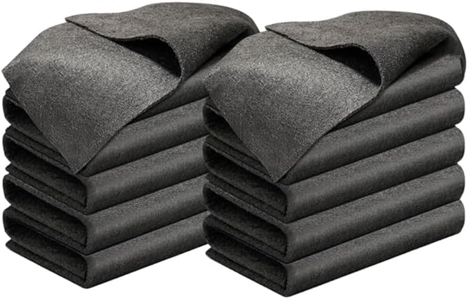 2026 New Thickened Magic Cleaning Cloth,Upgrade Reuseable Streak Free Microfiber Cloth Magic Fiber Microfiber Cleaning Cloth,Multipurpose Miracle Rags for Kitchen,Window,Glass, Cars (10Pcs, 8x12 in)