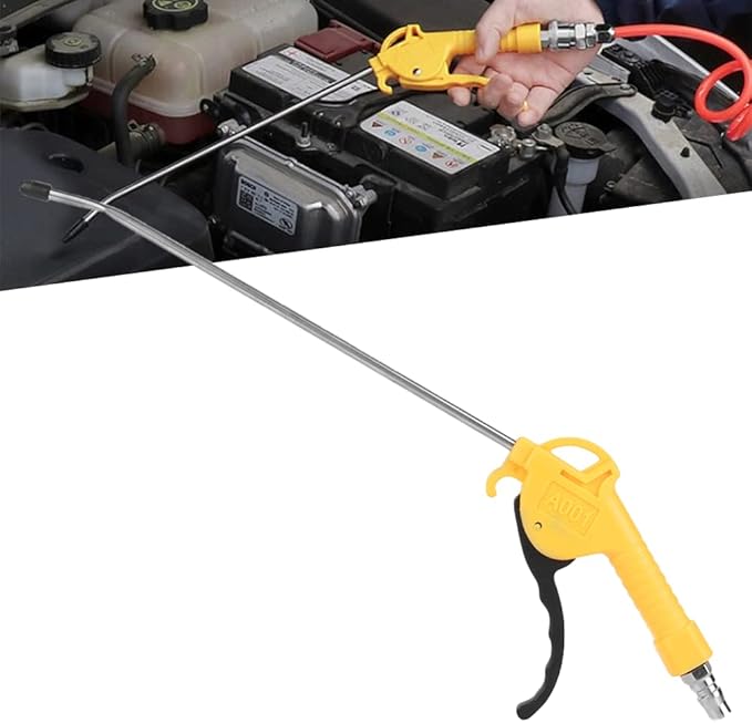 Watris Veiyi Air Blow Gun, High Volume Air Blower Gun, Dust Cleaning Tools with 10 Inch Aluminium Alloy Air Nozzle, Pneumatic Air Compressor Accessories
