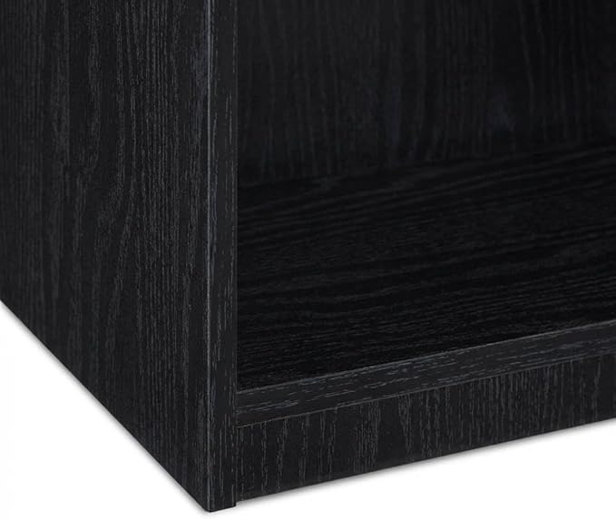 Furnifact Blackwood 3-Shelf Bookcase, Modern Design, Sturdy Construction, Versatile Storage, Ideal for Living Room or Office Displays