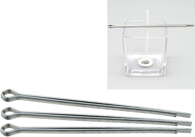 Heyous 10PCS Candle Making Supply Accessory DIY Candle Tool Metal Wick Holder Clip
