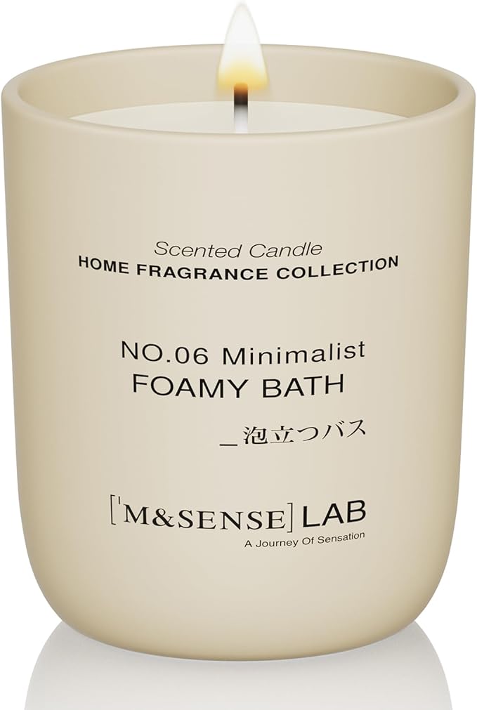 M&SENSE Natural Soy Candle| Fruit Nectar | 5.3 oz | Mini Spring Scented Candles for Relaxation, Valentines Day Gift, Home Décor | for Bedroom, Office, Party Small
