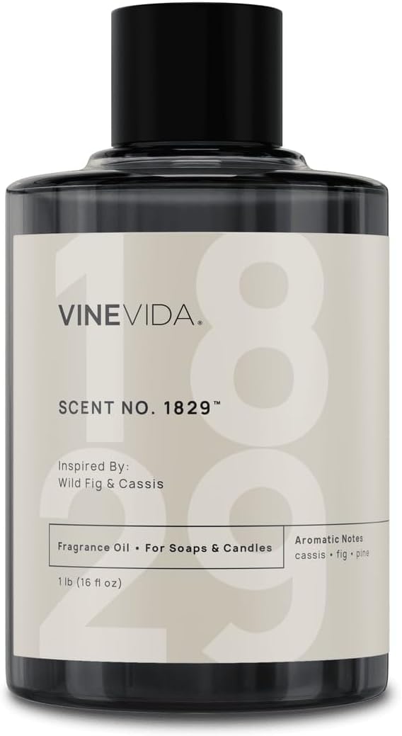 VINEVIDA [16oz] Wild Fig & Cassis Fragrance Oil for Candle Making - Natural Candle Oil Scents - Soap Making Essential Oil - Made in USA