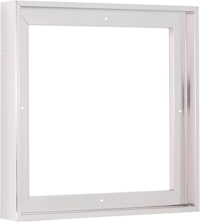 Pixy Canvas Floater Frame 25x25 for 1-1/2 (1.5) inch Deep Canvas Paintings/Canvas Prints/Wood Canvas Panels/Wall Art/Wall Decor/Home Decor/Artwork (Chrome, 25 x 25 inch, Square)