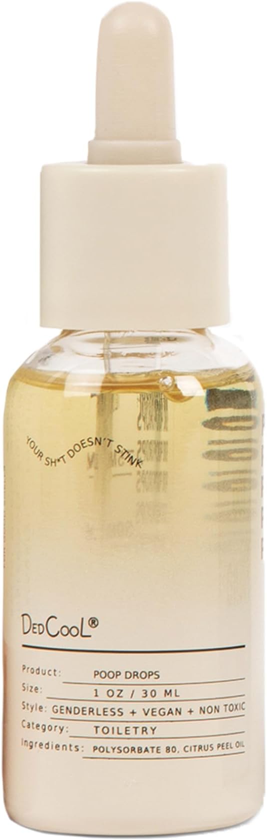 DedCool Poop Drops | 01 Taunt | Natural Bathroom Deodorizer & Odor Eliminator | Travel-Friendly Toilet Spray for Home, Office & Dorm | Clean, Non-Toxic | 1 fl oz
