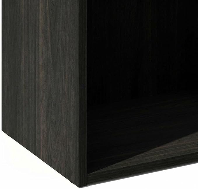 Furnifact Espresso Bookcase with Sturdy Wood Construction, Modern Design, Ideal for Home or Office Storage, Stylish and Durable Shelving Unit
