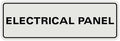 All Quality Standard Electrical Panel Wall or Door Sign - Durable Material | Clear and Functional Sign | Easy Installation‌ - Lt Gray - Small (1 Pack)
