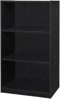 Furnifact Blackwood 3-Shelf Bookcase, Modern Design, Sturdy Construction, Versatile Storage, Ideal for Living Room or Office Displays