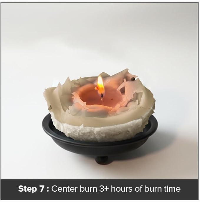 LUMINORA Spiral Scented Candle for Women & Men | Hand-Crafted Decorative Soy Wax Candle | Decor Wick Flower | Unique Twisted Spiral Burn Design | Aromatherapy Candle | Winter Whire | (Vanilla Scent)