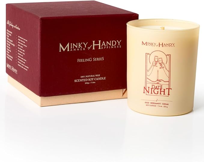 Candles for Home Scented - Luxury Soy with Oud Bergamot Cedar - Fall Soy Candle - Hand Poured Long-Lasting Highly Scented Jar Candle