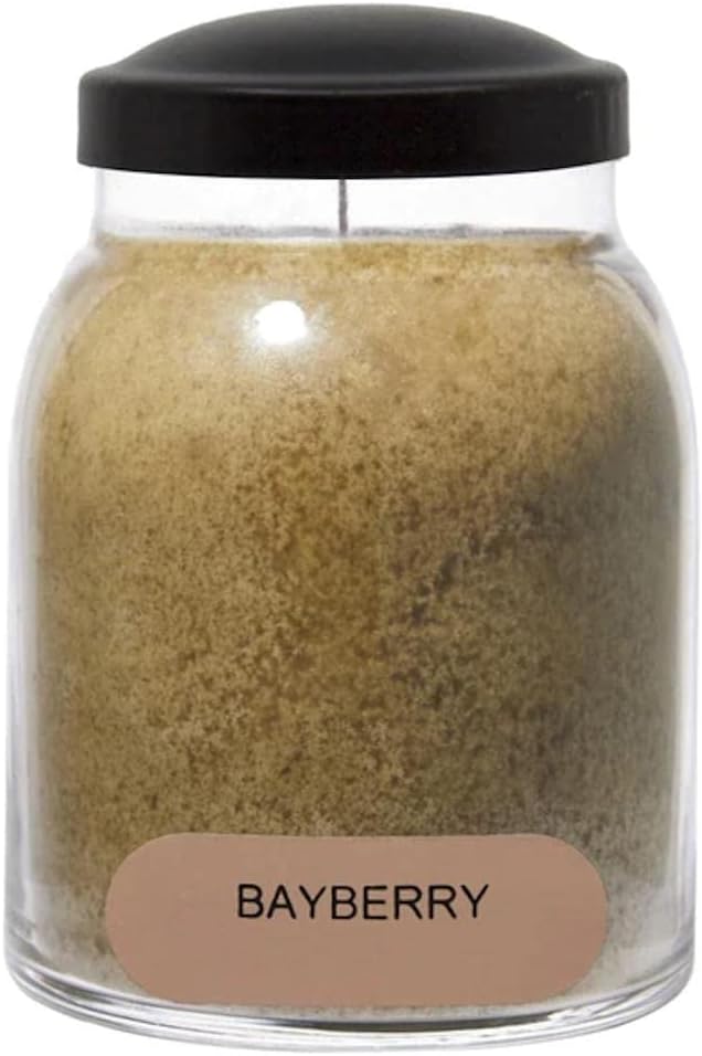 A Cheerful Giver - Bayberry Baby Scented Glass Jar Candle (6oz) with Lid & True to Life Fragrance Made in USA