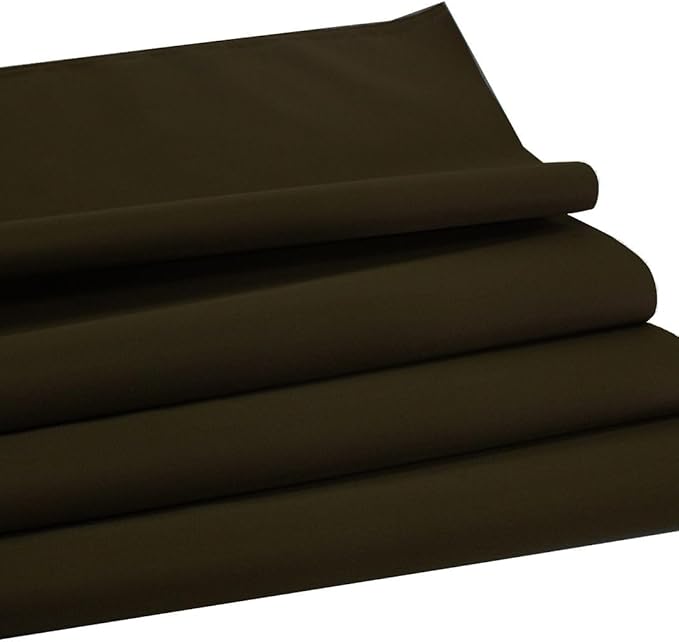 Mybecca Waterproof Canvas Marine Fabric 600 Denier Indoor/Outdoor PU Backing UV Protector Chocolate 5 Yards