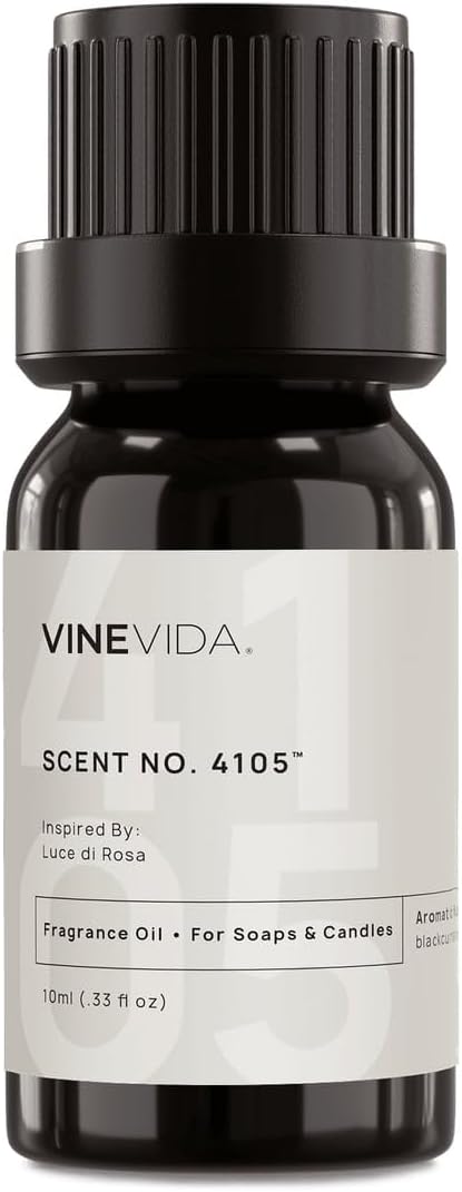 VINEVIDA [10mL] Luce di Rosa Fragrance Oil for Candle Making - Natural Candle Oil Scents - Soap Making Essential Oil - Made in USA