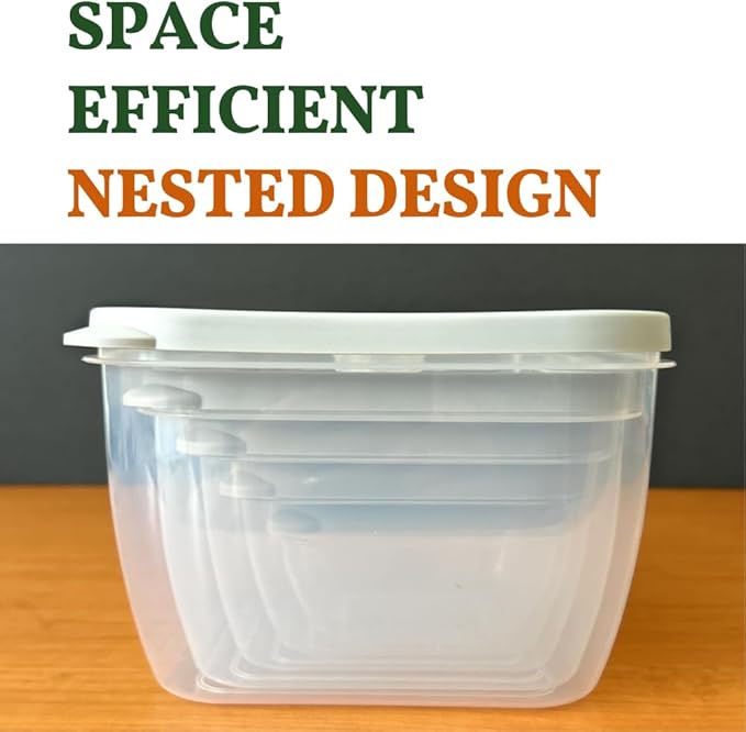 10-Piece Food Storage Containers with Vented Lids, Airtight and BPA Free, Stackable, Microwave, Freezer, and Dishwasher Safe (Gray)