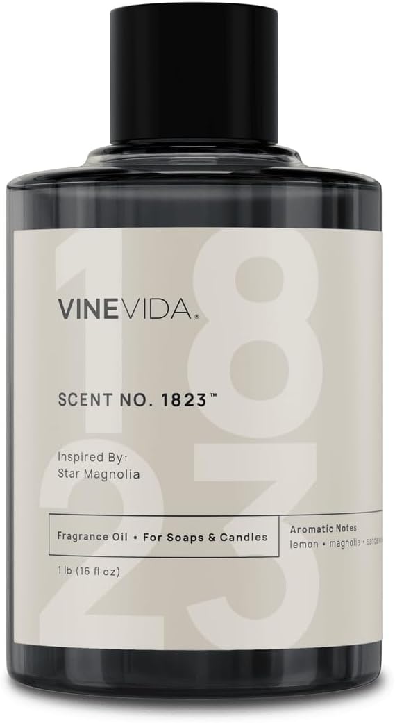 VINEVIDA [16oz] Star Magnolia Fragrance Oil for Candle Making - Natural Candle Oil Scents - Soap Making Essential Oil - Made in USA