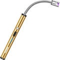 VEHHE Long Lighter, Rechargeable USB Arc Lighter with LED Battery Display Flexible Neck Lighters for Candles Grill Gas Stoves Camping Barbecue
