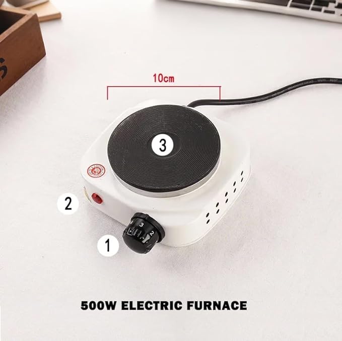 DIY Scented Candles Making Kit/Wax Melting Tools Set for Kids, Beginners, Adults, Including 500W Electric Stove, 400ml Stainless Steel Pot, Digital Scale, Heat Gun,Thermometer,Candle Making Supplies
