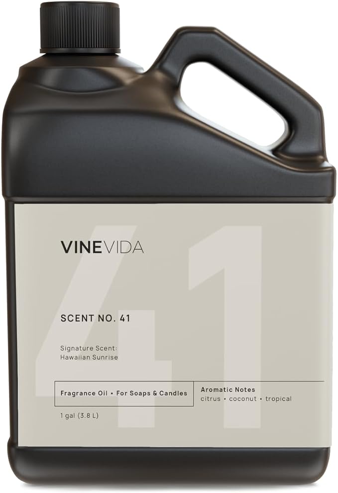 VINEVIDA [128oz] Hawaiian Sunrise Fragrance Oil for Candle Making and Soap Making - Premium Candle Scents for Soy Candles