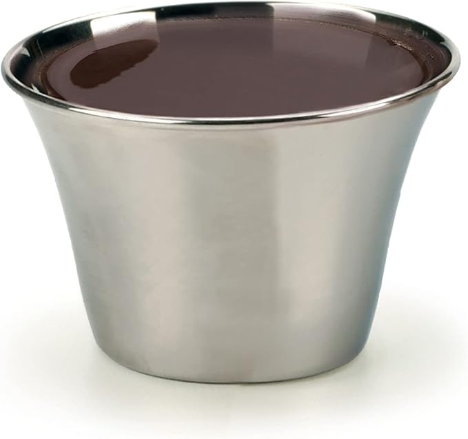 RSVP International Kitchen Prep Bowl Collection Stainless Steel, Dishwasher Safe, Sauce Cups, Set of 24, Silver