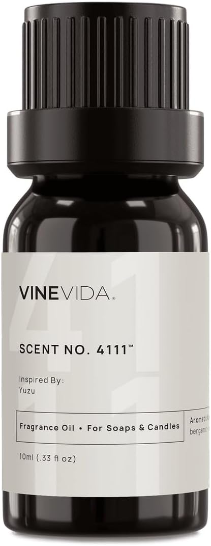 VINEVIDA [10mL] Yuzu Fragrance Oil for Candle Making - Natural Candle Oil Scents - Soap Making Essential Oil - Made in USA