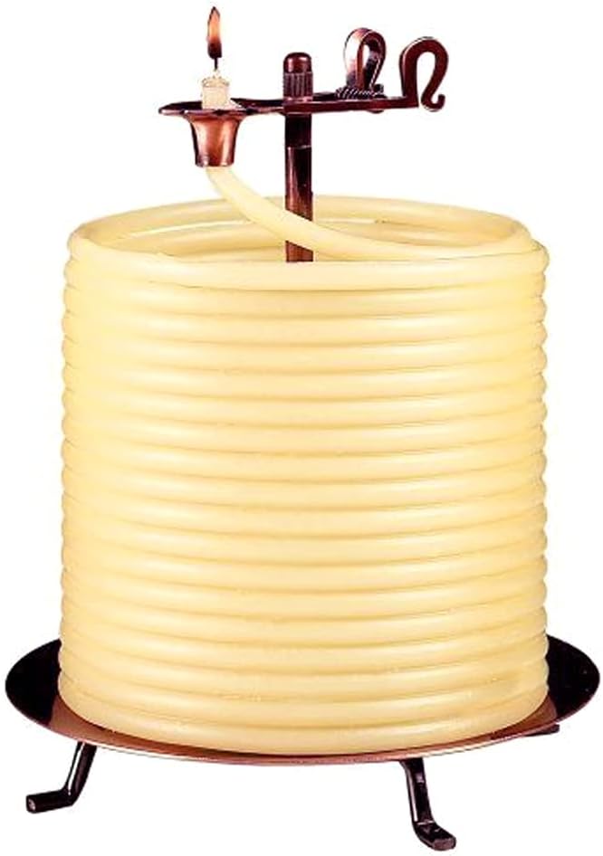 Candle by the Hour 20561B 144-Hour Candle, Eco-friendly Natural Beeswax with Cotton Wick,Yellow