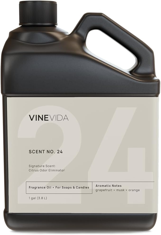 VINEVIDA [128oz] Citrus Odor Eliminator - Natural Fragrance Oil for Candle and Soap Making - Made in USA