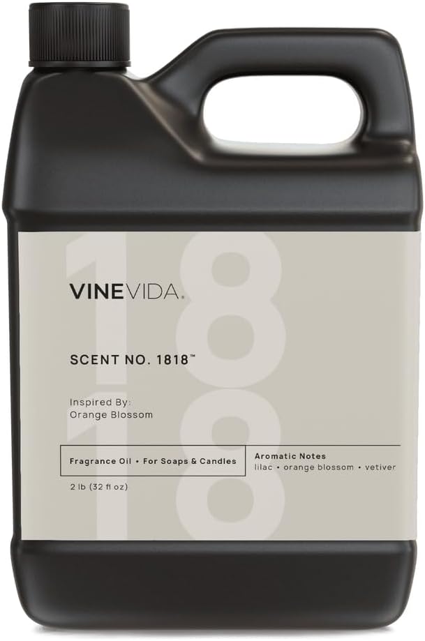 VINEVIDA [32oz] Orange Blossom Fragrance Oil for Candle Making - Natural Candle Oil Scents - Soap Making Essential Oil - Made in USA