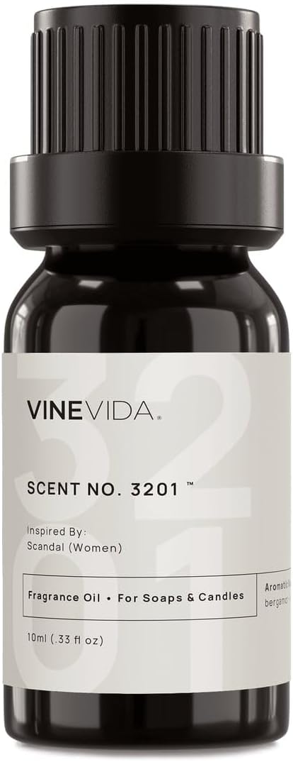 VINEVIDA [10mL] Scandal (Women) Fragrance Oil for Candle Making - Natural Candle Oil Scents - Soap Making Essential Oil - Made in USA