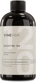 VINEVIDA Scent NO. 120 Fragrance Oil - 16oz (1lb) - Signature Winter Scent for Candle & Soap Making - Made in USA