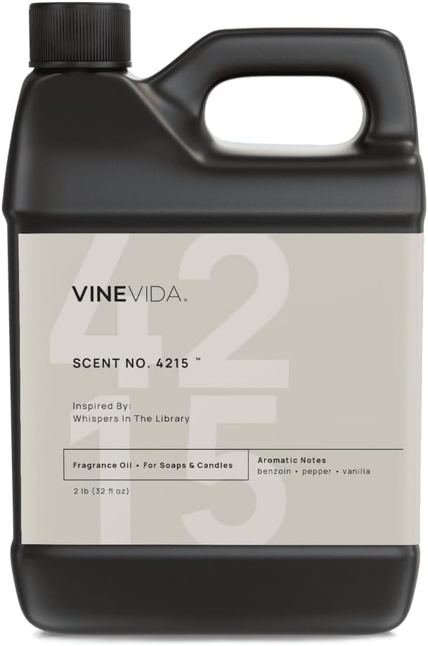 VINEVIDA [32 Oz] Scent NO. 4215 Inspired by Whispers in The Library | Premium Fragrance Oil for Candle Making & Soap Making | Candle Scents for Soy Wax | Scented Oils for Car Freshies & Bath Products
