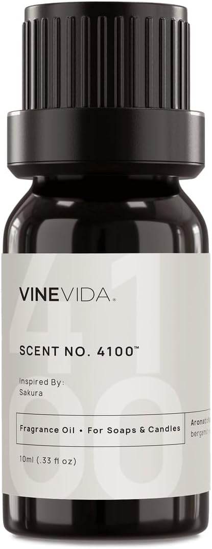 VINEVIDA [10mL] Sakura Fragrance Oil for Candle Making - Natural Candle Oil Scents - Soap Making Essential Oil - Made in USA