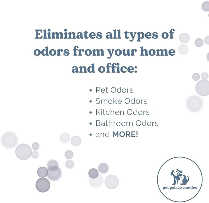 Pet Palace Candles - Odor Eliminator Candle - 100% Soy - Neutrolizer Eliminates Odors from Pets, Smoke, Urine, and More. Eco-Friendly and Non-Toxic (Mahogany Driftwood)