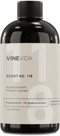 VINEVIDA Scent NO. 118 Fragrance Oil - 16oz (1lb) - Signature Scent: Pumpkin Cupcake Fragrance Oil for Candle Making - Made in USA Candle Scents Scents for Soap Making
